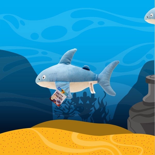 Rewind Plush Sea Creature Stuffed Toy Sean The Shark Ocean Collection