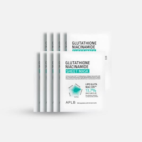 APLB Glutathione Niacinamide Sheet Mask (1pc / 10pcs)