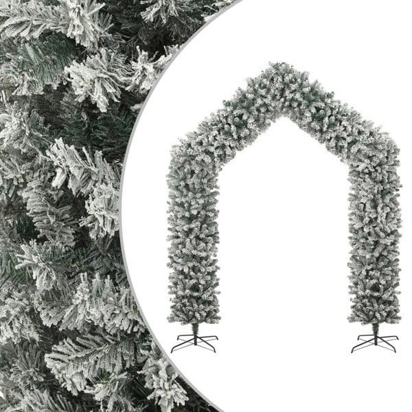 Berkfield Christmas Tree Arch with Flocked Snow 270 cm
