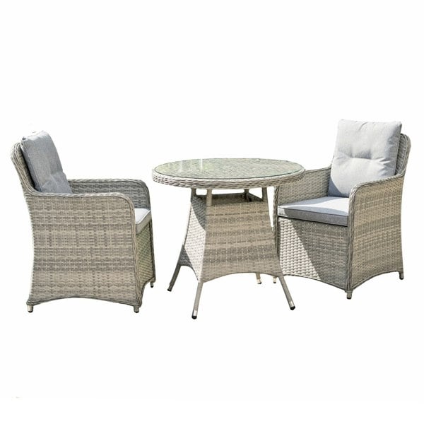 Oseasons Hampton Rattan 2 Seat Bistro Set in Champagne