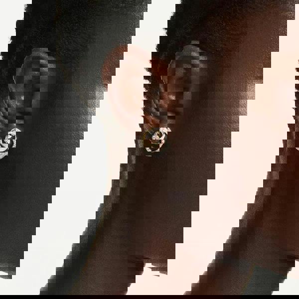 Swarovski Hyperbola Gold Tone Plated Crystal Stud Earrings 5740407