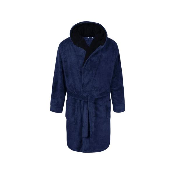 Duke Mens D555 Newquay Hooded Kingsize Dressing Gown - Navy - 