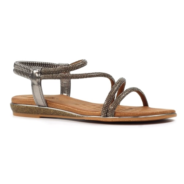 Lunar Womens Cortez Sandals - Pewter Grey
