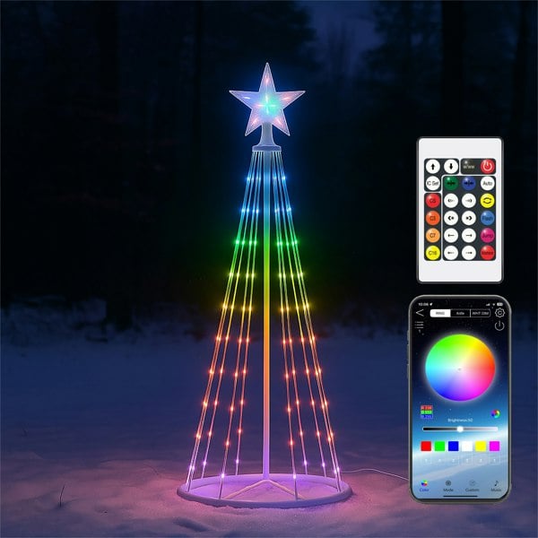 Xmas Haus 1.5M RGB 202  Led Tree  with remote & app control