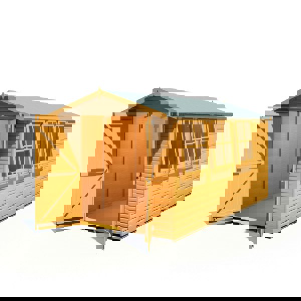 Shire Jersey 7x13 12mm interlock Clad wooden Shed - Best Shed