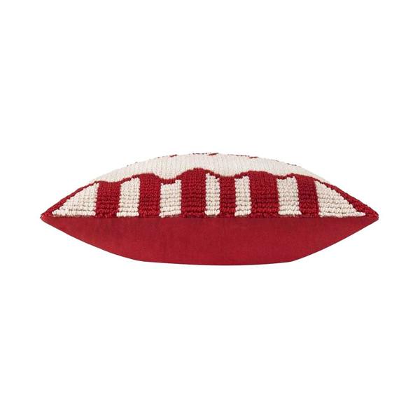 Furn Fa La La Tufted Candy Cushion Cover - Red/White - 