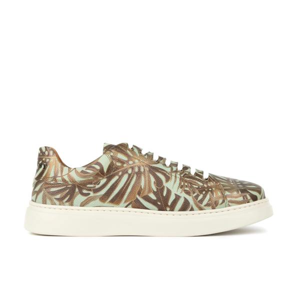 Embassy London Sun City - Mint & Jungle - Men's Leather Trainer