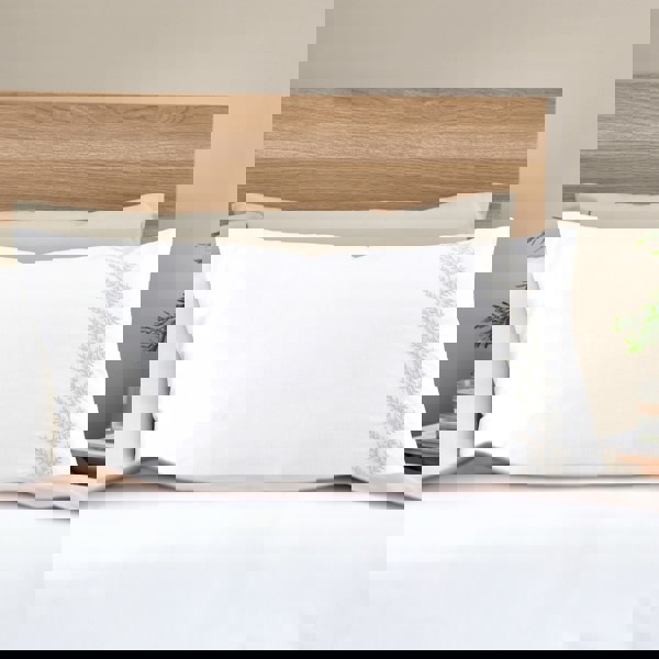 Bianca Embroidery Leaf 180 Thread Count Cotton Duvet Cover Set