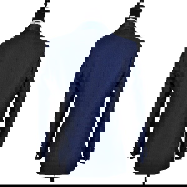 David WeJ DW Signature Satin Shawl Lapel Blazer - Navy