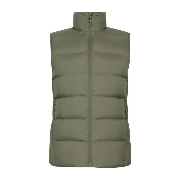 Mountain Warehouse Mens Stratus Down Packable Gilet - Khaki Green - 