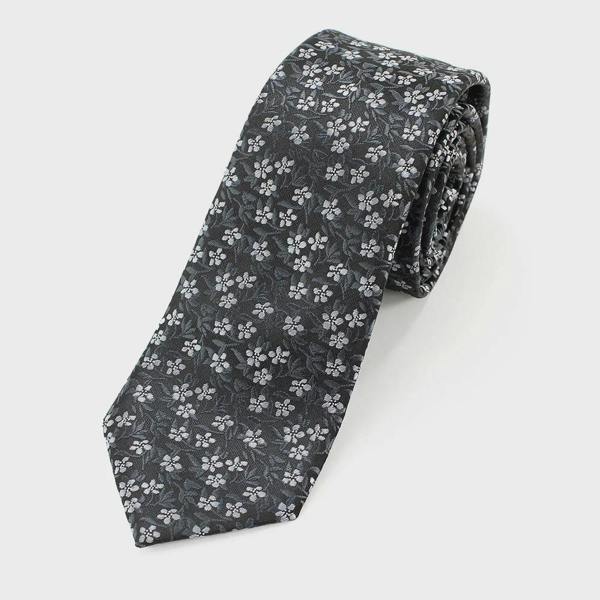 Sophos Microfiber Flower Tie - Black