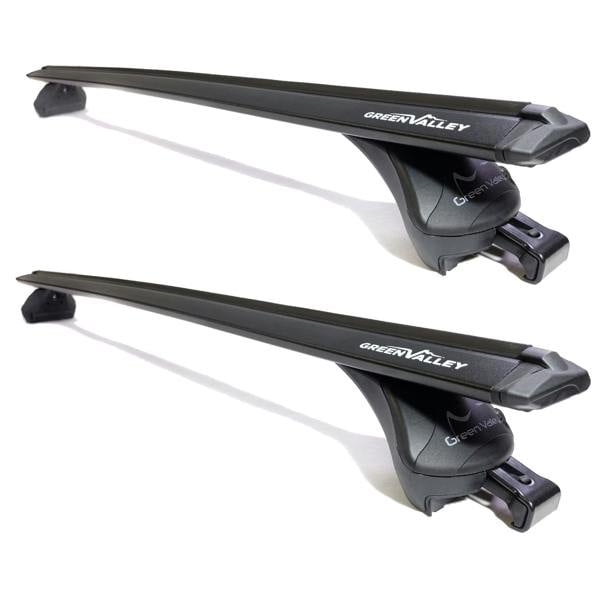 Aerodynamic Roof Rack Wing Bars Black, Skoda Elroq 2024+ onwards Flush Rails