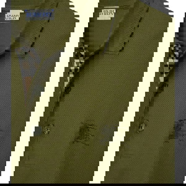 Burberry Eddie EKD Olive Green Polo Shirt S