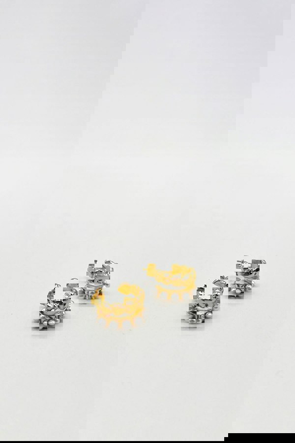 SVNX Heart Pearl Huggie Earrings