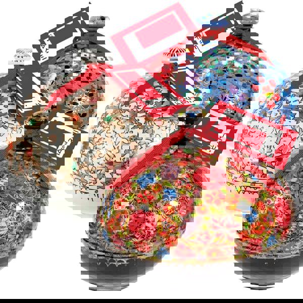 Handmade Bonbonnière Filled with Palm Oil Free Dark Chocolate Coated Coffee Beans, 130g