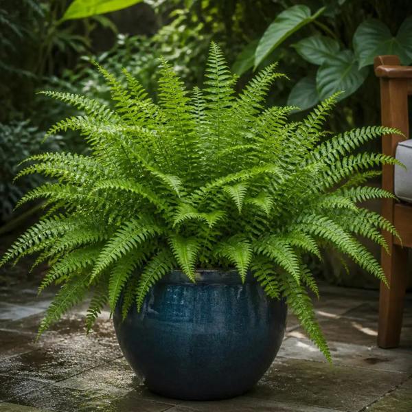 Nephrolepis Boston Fern 17cm Pot – Easy Care Pet Friendly Indoor Houseplant