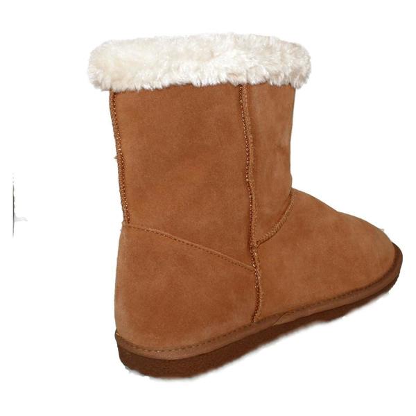 Hush Puppies Ladies Hush Puppies Fur Trim Slipper Boots Ashleigh