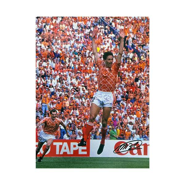 Unbranded Marco Van Basten signed 1988 European Championships photo. — Premium framing
