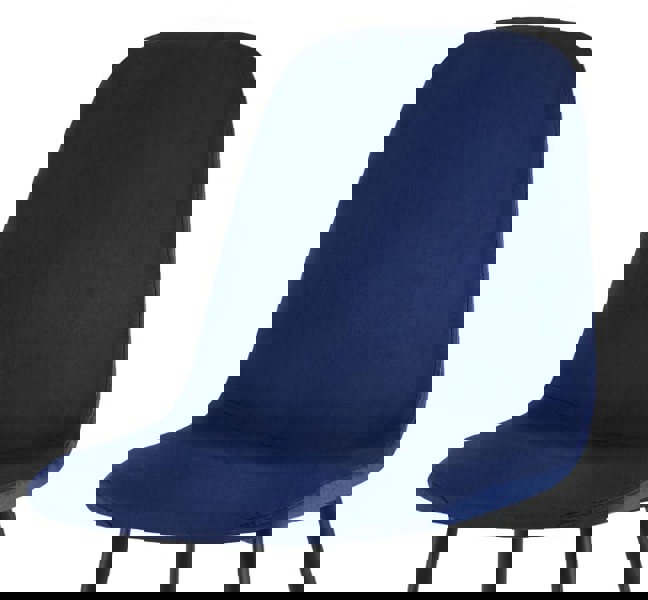 DS Living Luxe Dining Chair 4pc Madieval Blue Wood Printed Coating