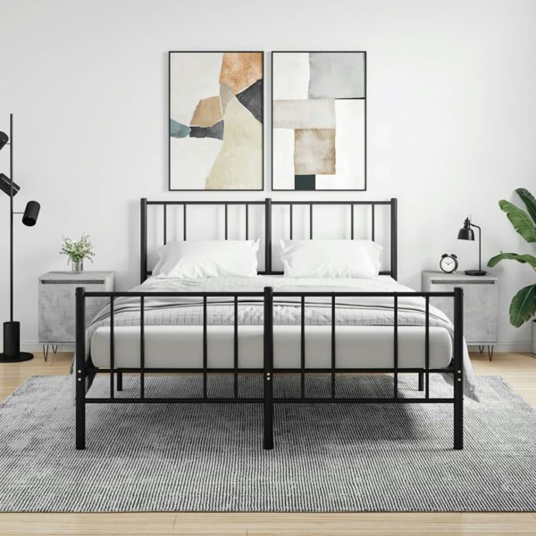 Berkfield Bedside Cabinets 2 pcs Concrete Grey 40x30x50 cm Engineered Wood