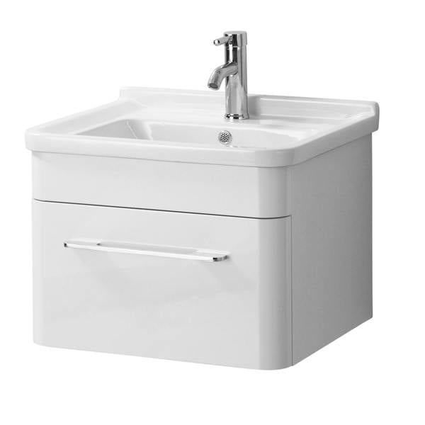 Savannah White Hi Gloss Under Basin One Drawer Cabinet