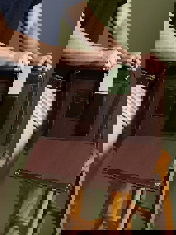 Yorke Leather Laptop Messenger Bag - DÖTCH CLUB