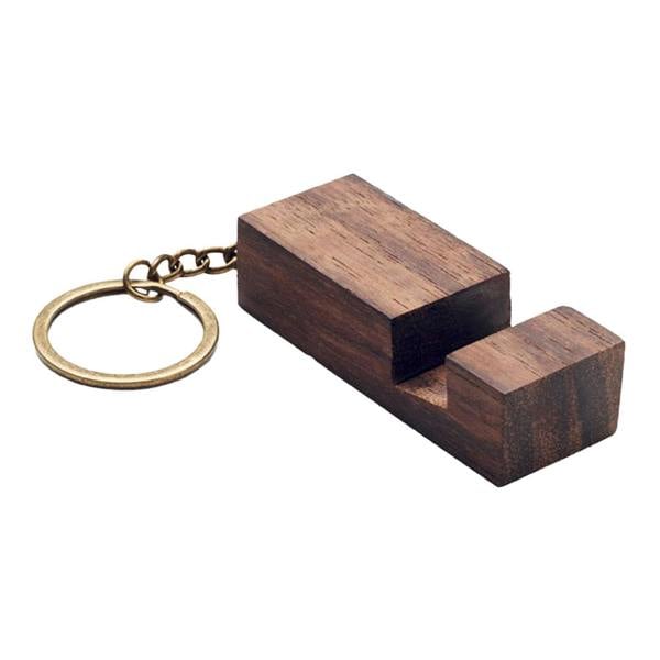 MidOcean Code Keychain Phone Stand - Wood
