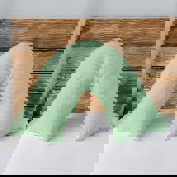 Snug City Microfibre Soft Touch V Shape Plain Dyed Pillowcase