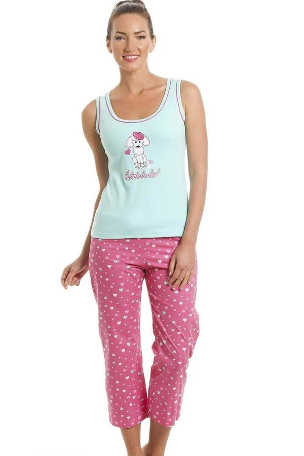Camille Women's Short Leg Pyjama Set Nightwear