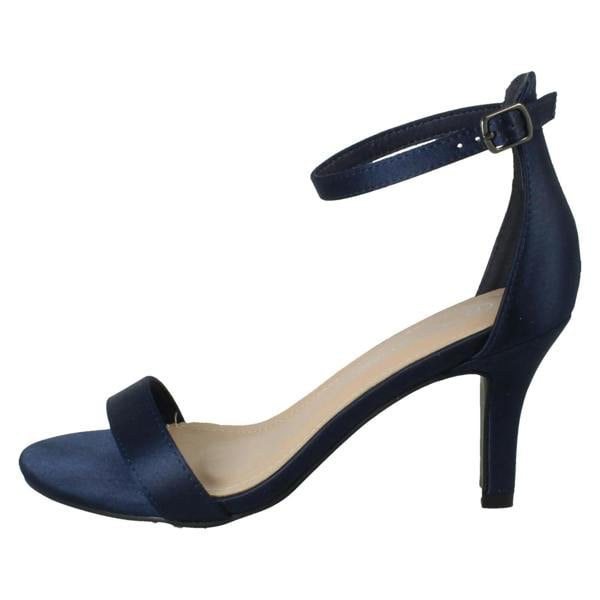 Spot On Ladies Spot On Wide Fit High Heeled Evening Sandals F12121