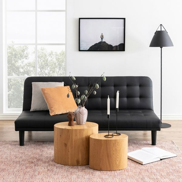 Furniture To Go Mice Oval Coffee Table in Oak Set of 2