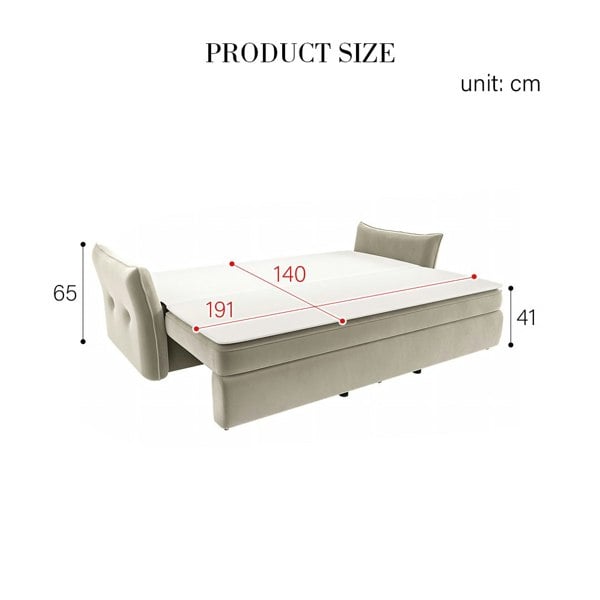 Rit Concept Matsuoka Two Seater Sofa Bed, Pull Out Sleeper Sofa Bed