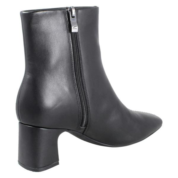 Clarks Ladies Clarks Square Toe Block Heeled Ankle Boots Fernie Zip