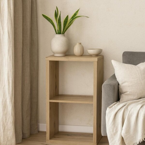 Wyld Haus Mauro 1 Shelf Storage Unit in Artisan Oak