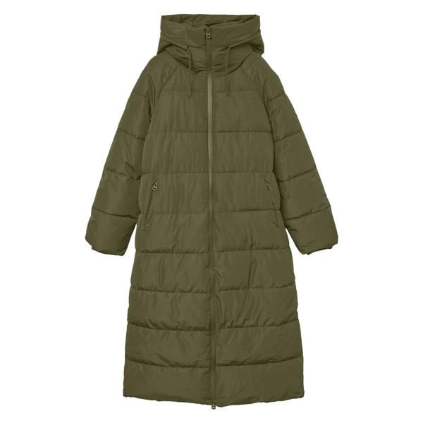 Vero Moda Womens/Ladies Elanor Laurie Long Length Padded Jacket - Green - 