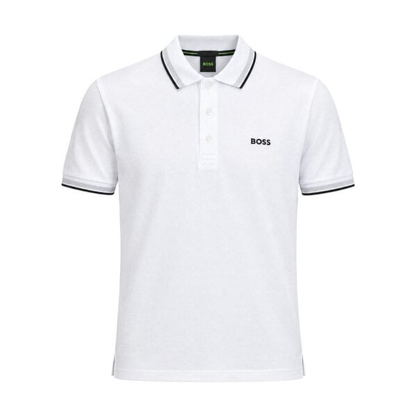 BOSS Paddy Piqué Polo Shirt White