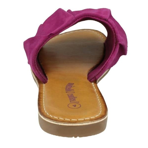 Leather Collection Ladies Leather Collection Frill Vamp Mules