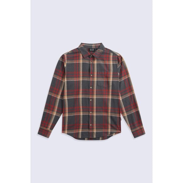 Animal Mens Cove Flannel Shirt - Burgundy