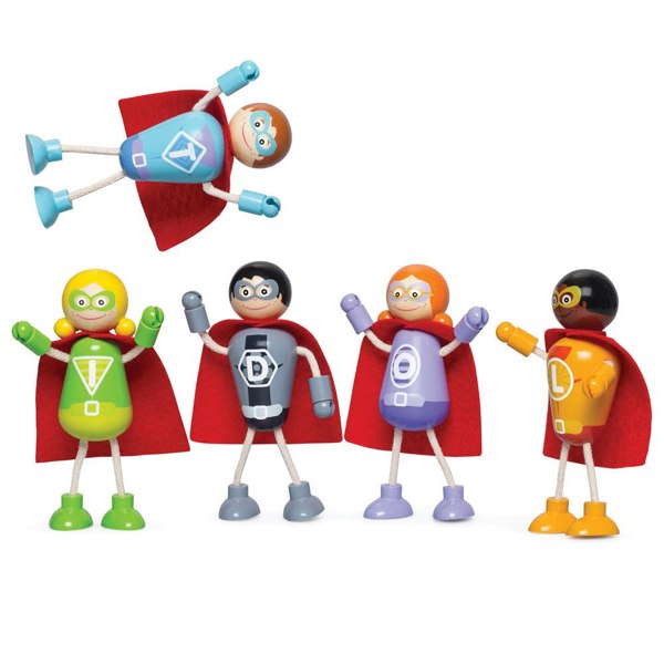 Tidlo T0408 Superhero Figure Pack