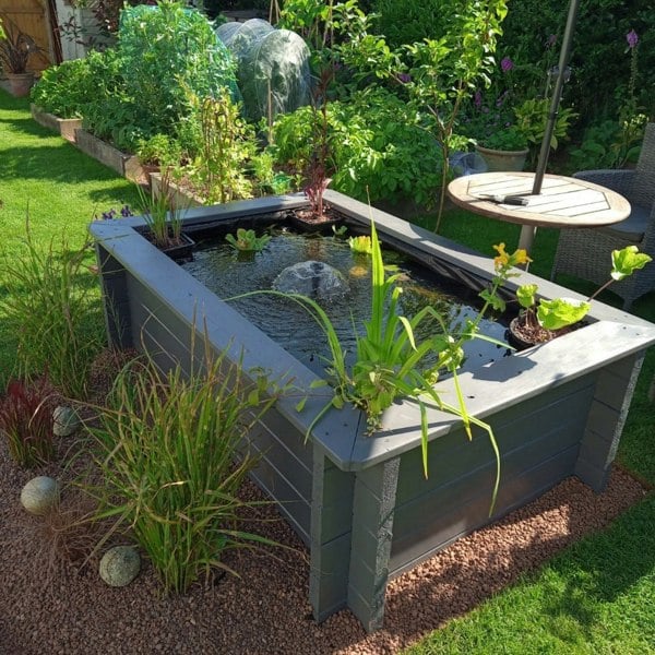 LayzeePond Wooden Pond for Koi Complete DIY Kit - 44mm Thick Timber