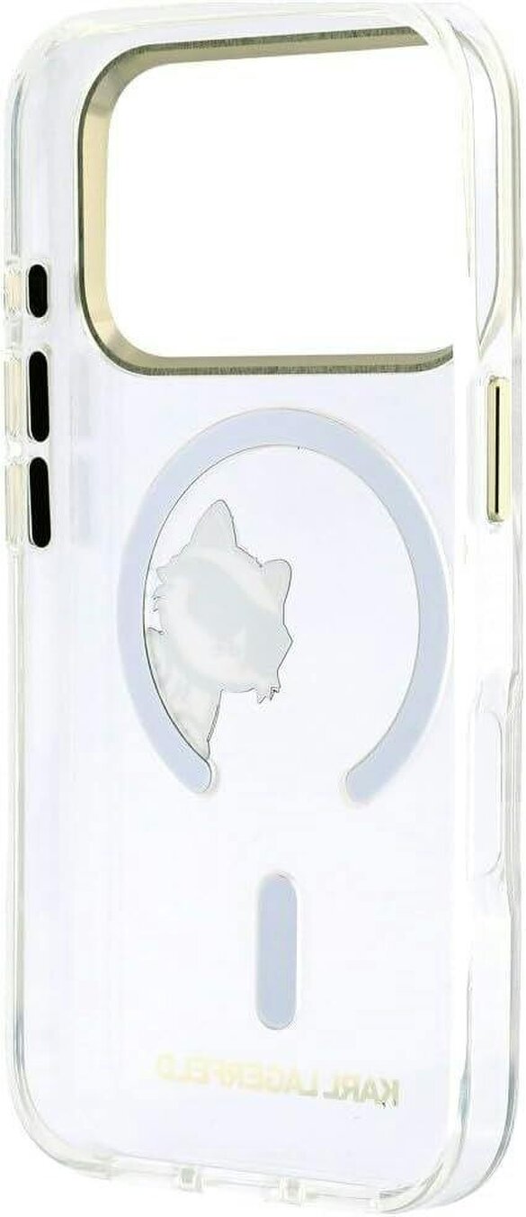 Karl Lagerfeld Peekaboo Logo Case with MagSafe for iPhone 17/18 Pro 6.3" Clear - KLHMP18L6HCPSCT