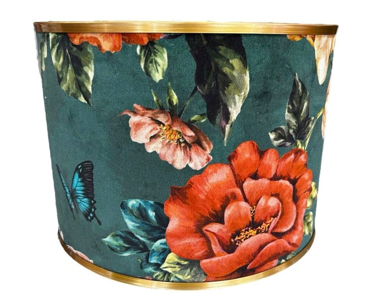 Lampshades By Hannah Luxury Summer Velvet Roses and Peony