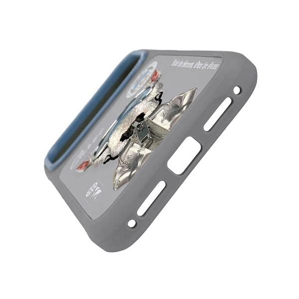Nimmy Friends Nimmy Cool & Cute 2.0 Terrier Dog Case with MagSafe for iPhone 17 Pro Max 6.9" Grey Blue - N-KMLL-IP17-PRO-MAX-019-A