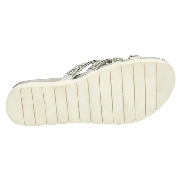 Savannah Ladies Savannah Flat Sole Cross Strap Mules