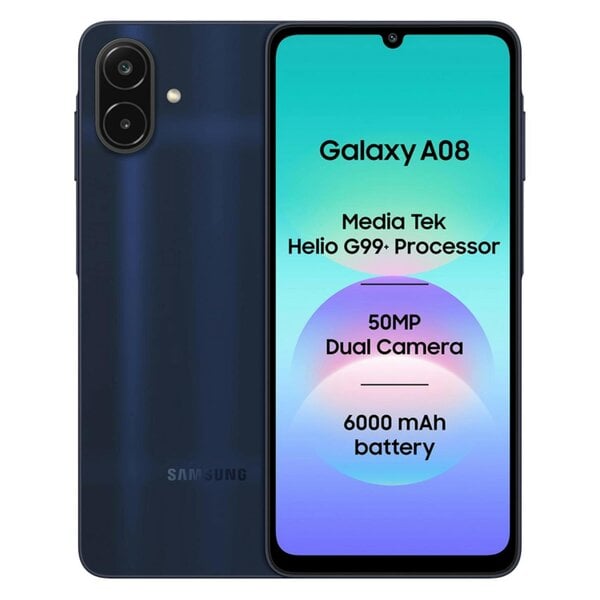 Samsung Galaxy A08 LTE 64GB 4GB RAM 6.7" Dual SIM Unlocked Dark Blue