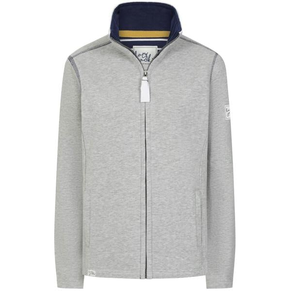 Lazy Jacks Women's Logo Full Zip Sweatshirt - Grey Marl