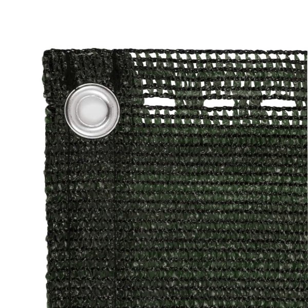Berkfield Balcony Screen Dark Green 75x500 cm HDPE