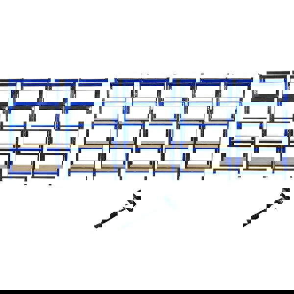 Monster Racking Garage Racking Bundle - Space Saver - Boltless 5Tier Garage Shelves Shelving Racking Organiser