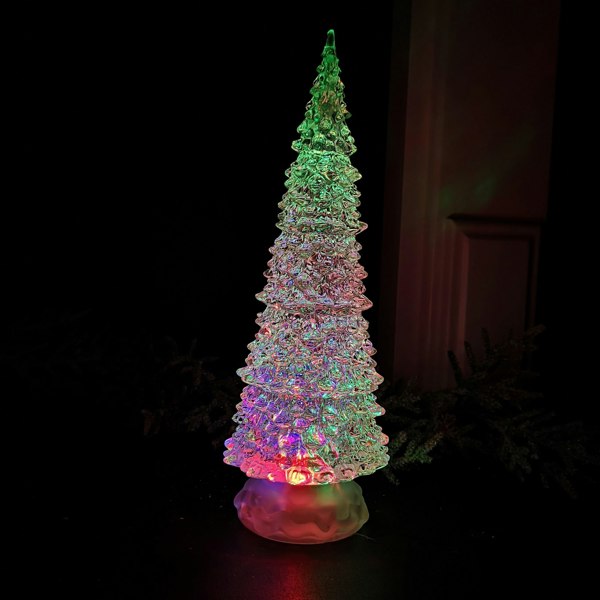 Samuel Alexander 30cm Dual Power Water Spinner Christmas Tree with Timer & Colour Changing LED's