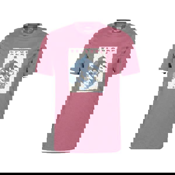 Mountain Warehouse Mens Explore Organic T-Shirt - Dark Pink